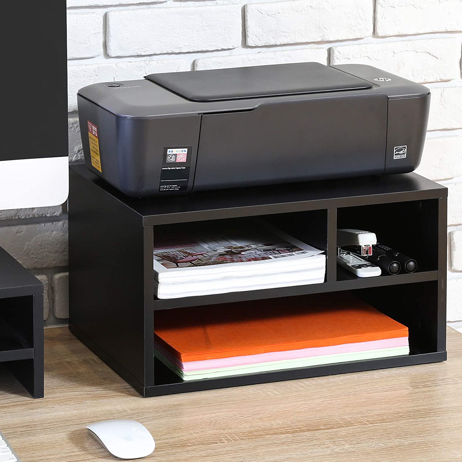 FITUEYES Wood Printer Stands with Storage, Workspace Desk Organizers for Home & Office, Black, DO304001WB FITUEYES Wood Printer Stands with Storage, Workspace Desk Organizers for Home & Office, Black, DO304001WB